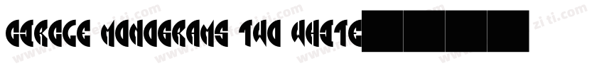 Circle Monograms Two White字体转换
